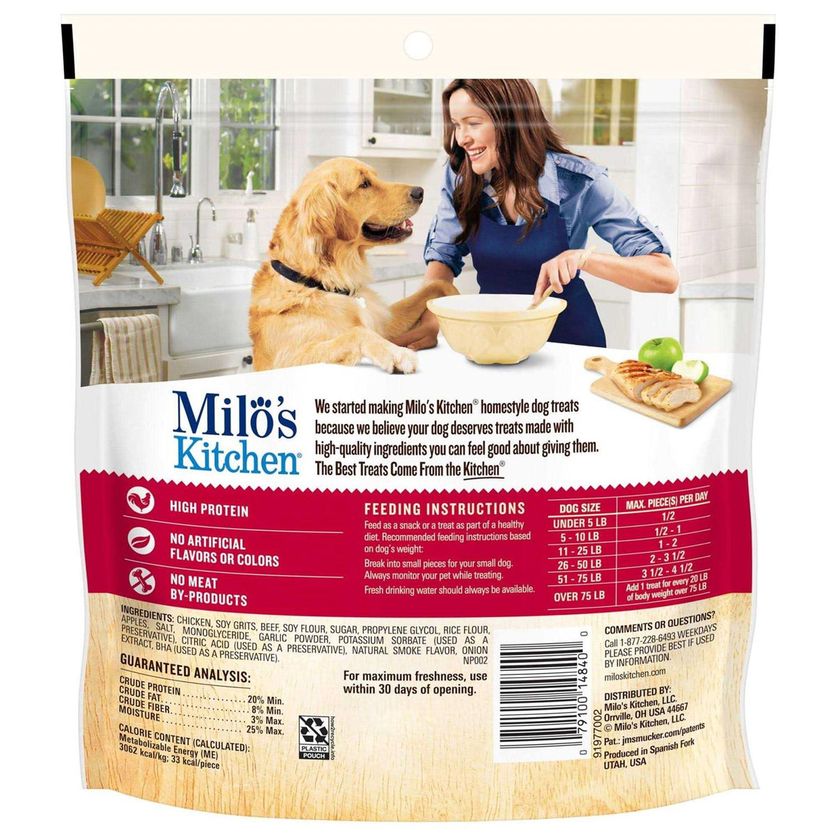 Chicken Apple Sausage Slices Dog Treats U177