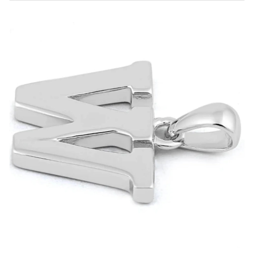 W Initial Pendant Necklace 925 Sterling Silver W105375