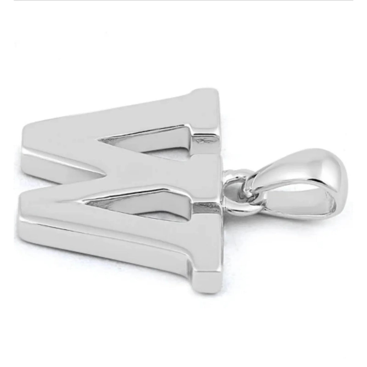 W Initial Pendant Necklace 925 Sterling Silver W105375