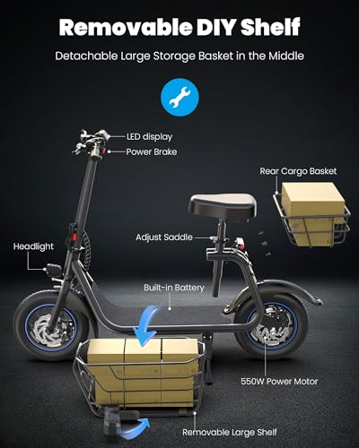 Electric Scooter with Seat U216782