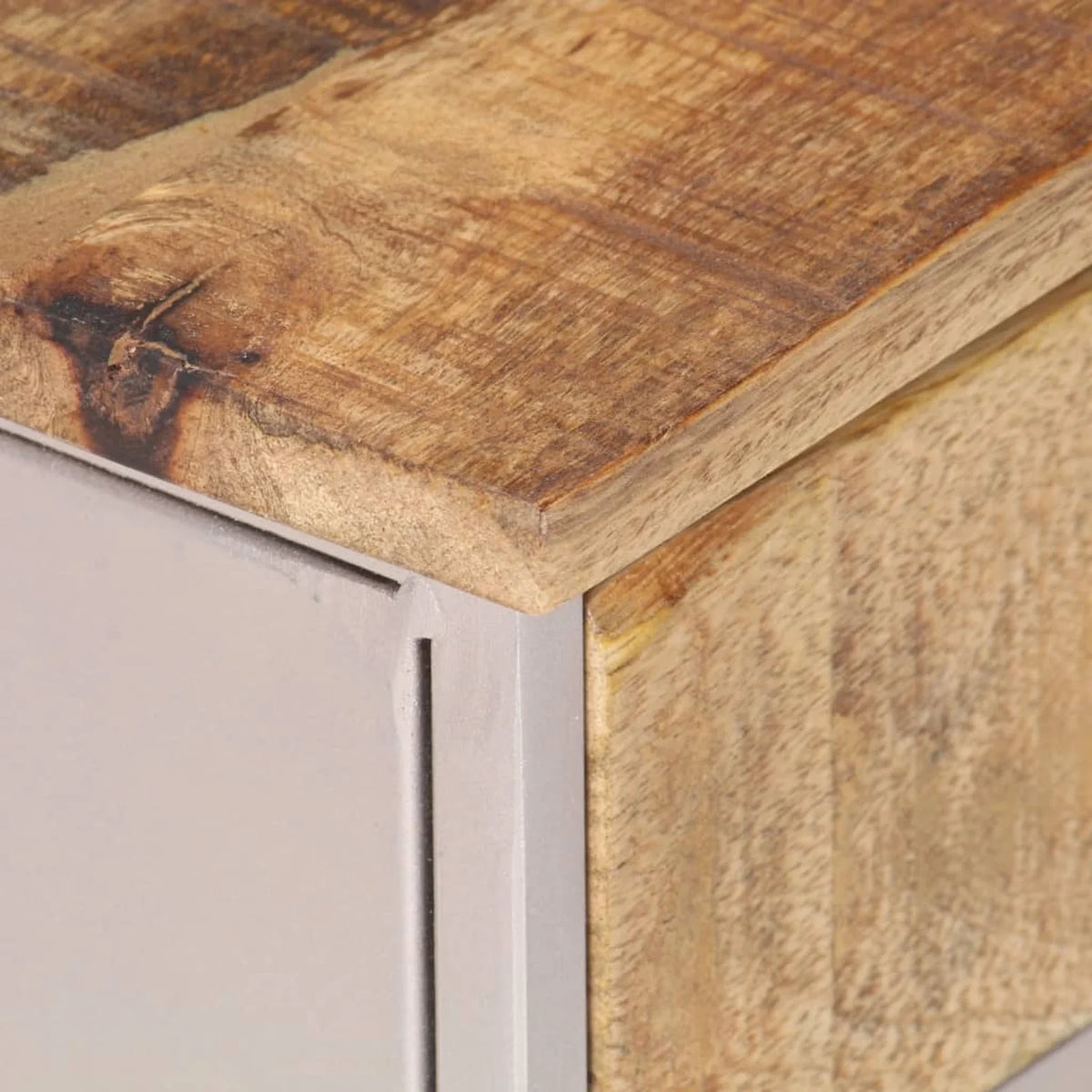 Rough Mango Wood Bedside Cabinet T52708