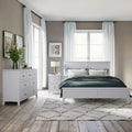 White 3 Piece Wood Bedroom Furniture Set with Full Size Bed P798143