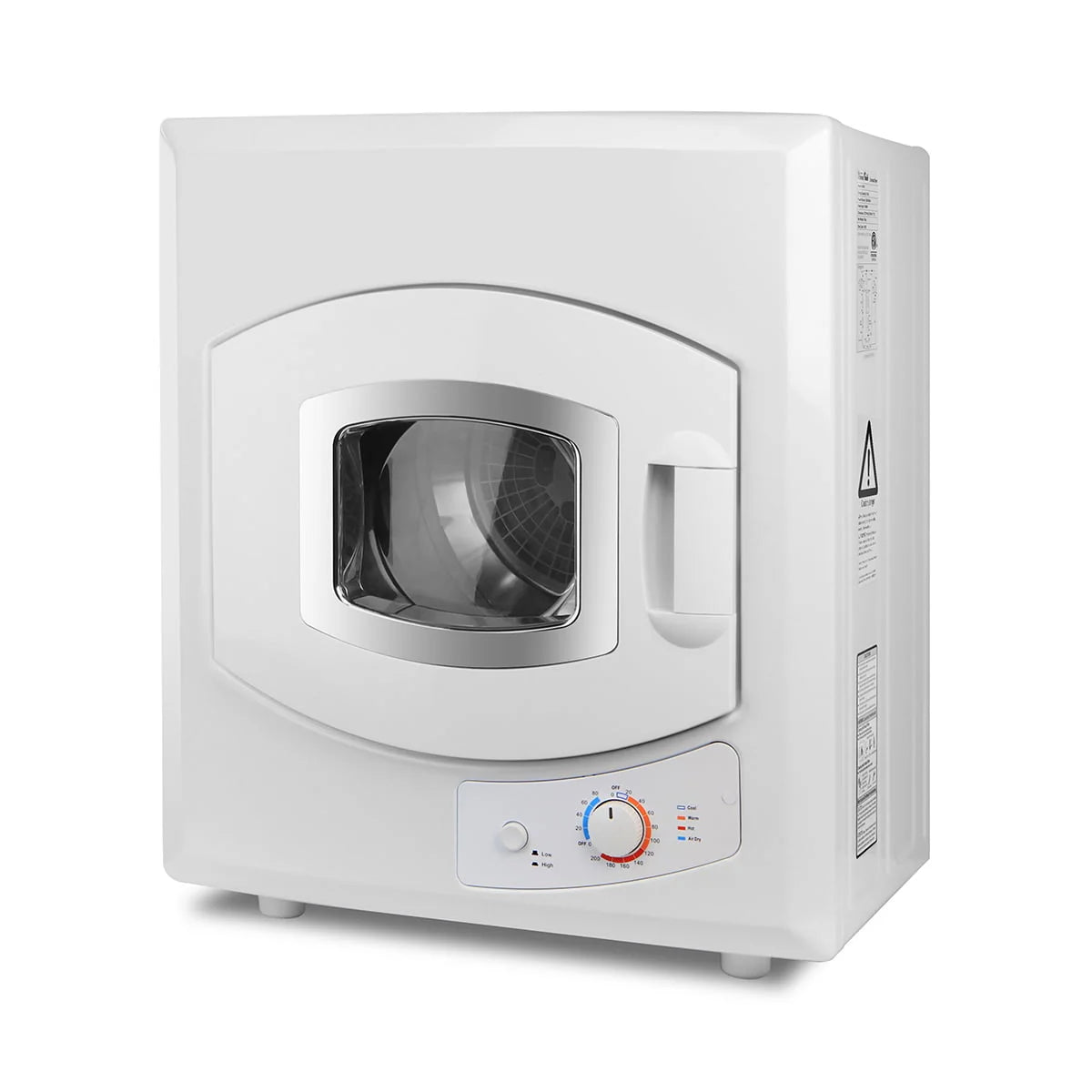 Electric Compact Laundry Dryer 8.8lbs Capacity White O192