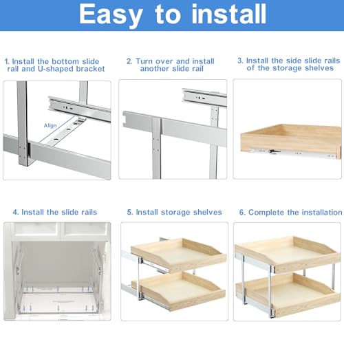 2-Tier Pull Out Cabinet Organizer N4386