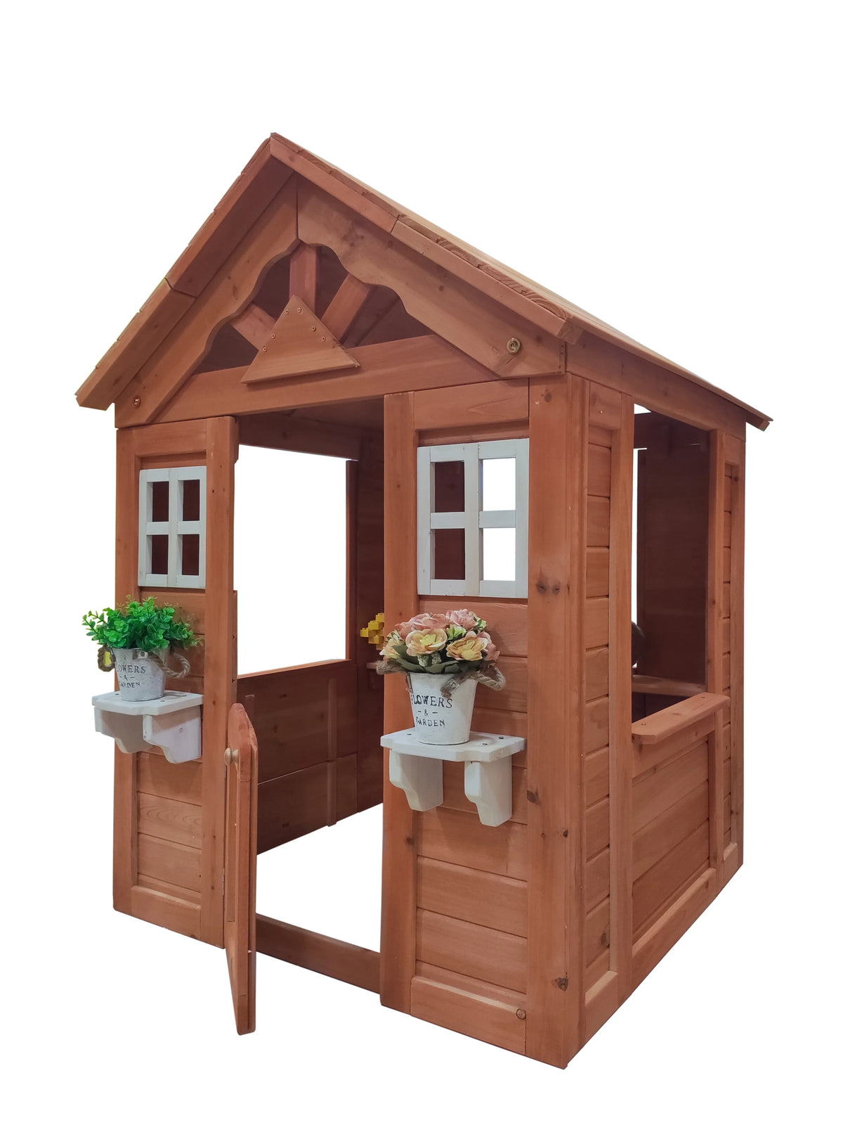Wooden Kids Playhouse with Service Stations P467214
