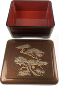 Bento Box Donburi Poke Box Traditional Japanese Lacquered Lunch Box E8309