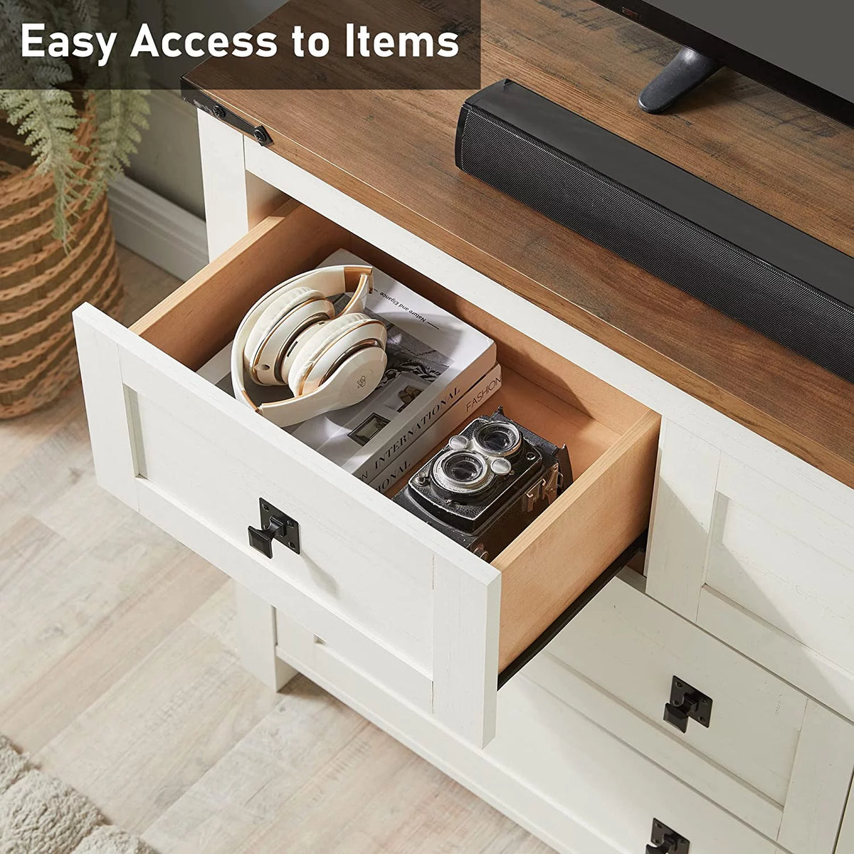 Light Rustic Oak 7 Drawer Dresser Storage Cabinet U961