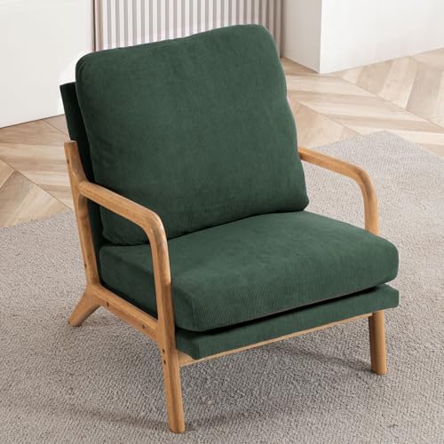Mid Century Modern Sherpa Accent Chair with Detachable Cover M109002