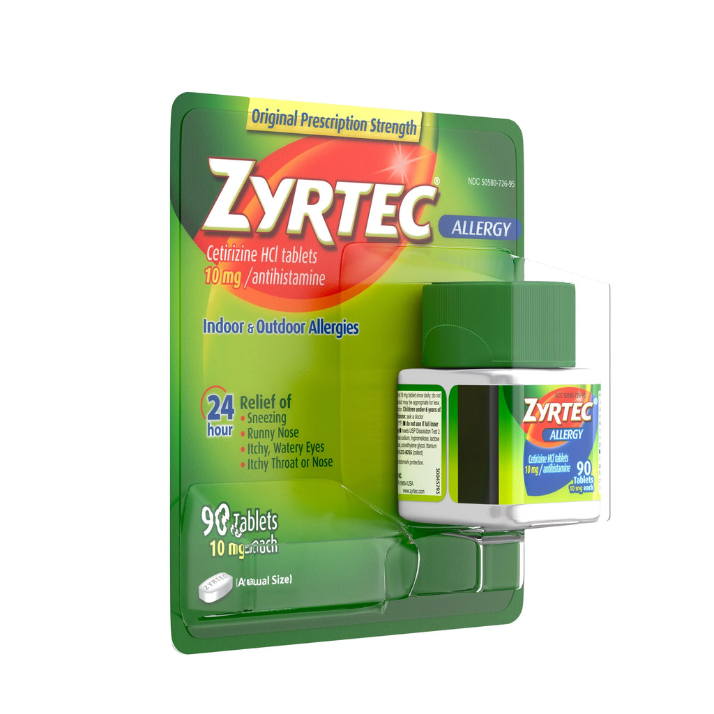 Cetirizine HCI 10 mg Antihistamine 90 Tablets U502352
