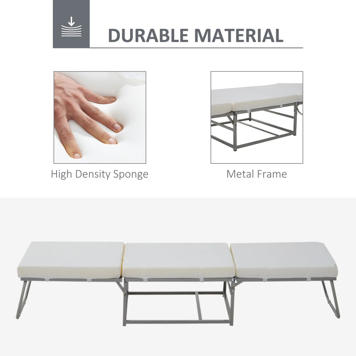 2 In 1 Grey Sofa Bed with Storage I288
