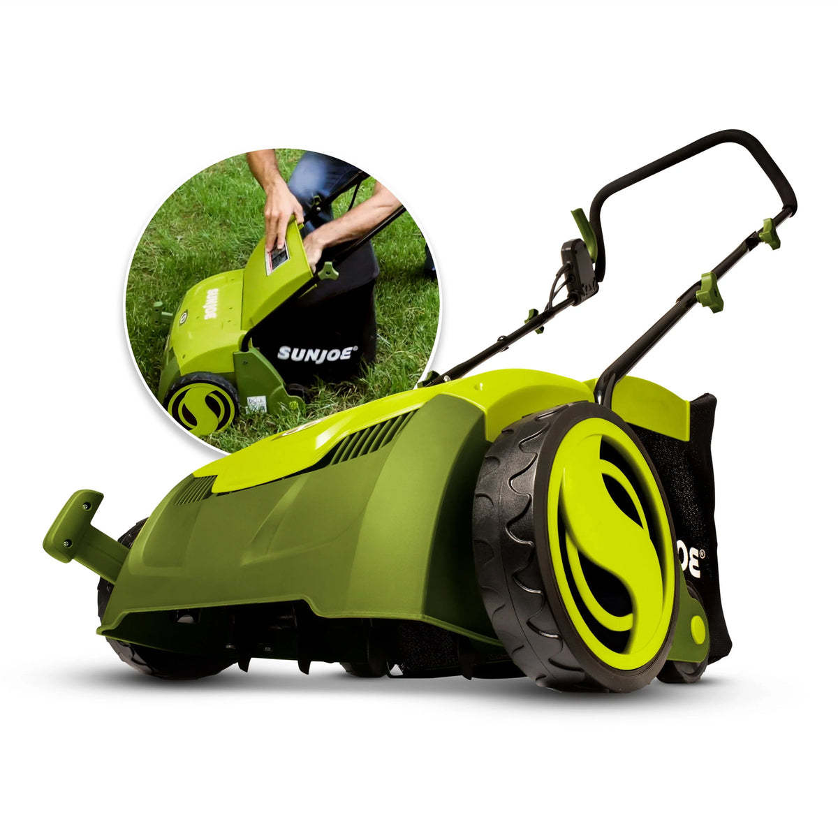 Electric 12.6-inch Lawn Dethatcher + Scarifier with Collection Bag A989666
