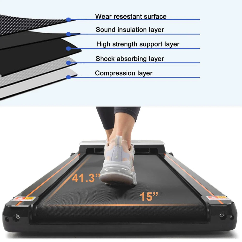 Under Desk Treadmill 2.5HP Slim Walking Treadmill Z396