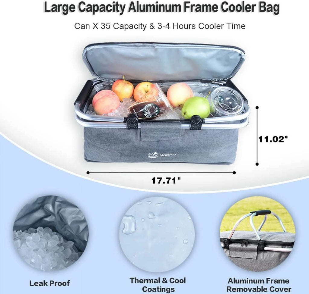 Collapsible Heavy Duty Folding Wagon Cart with Removable Canopy B461518