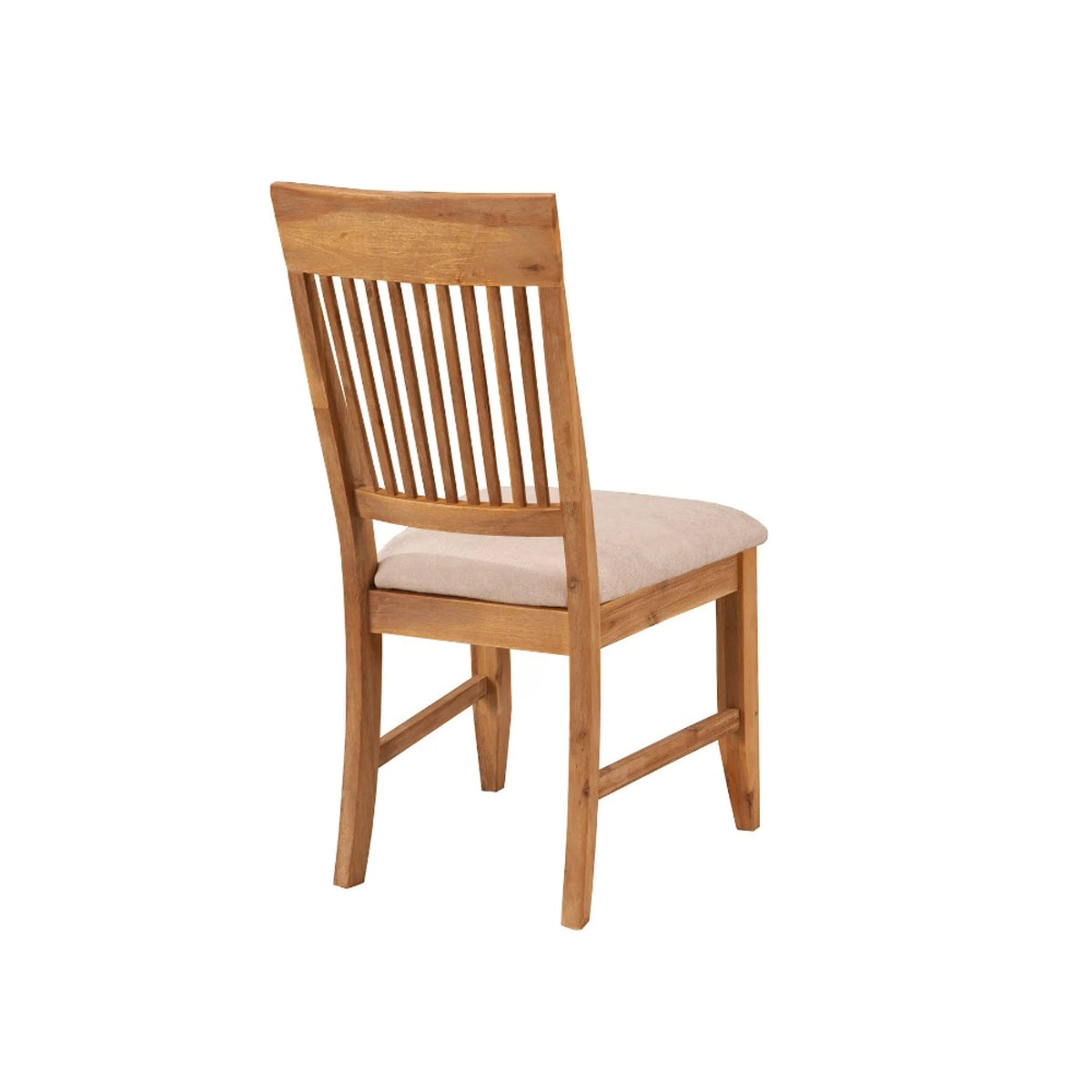 Wooden Side Chair Set Of 2 Natural Brown And Beige J91223