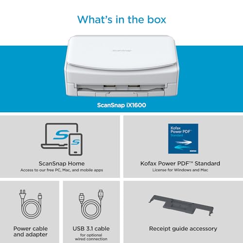 Black Document Scanner with Touchscreen and Auto Document Feeder Y768627