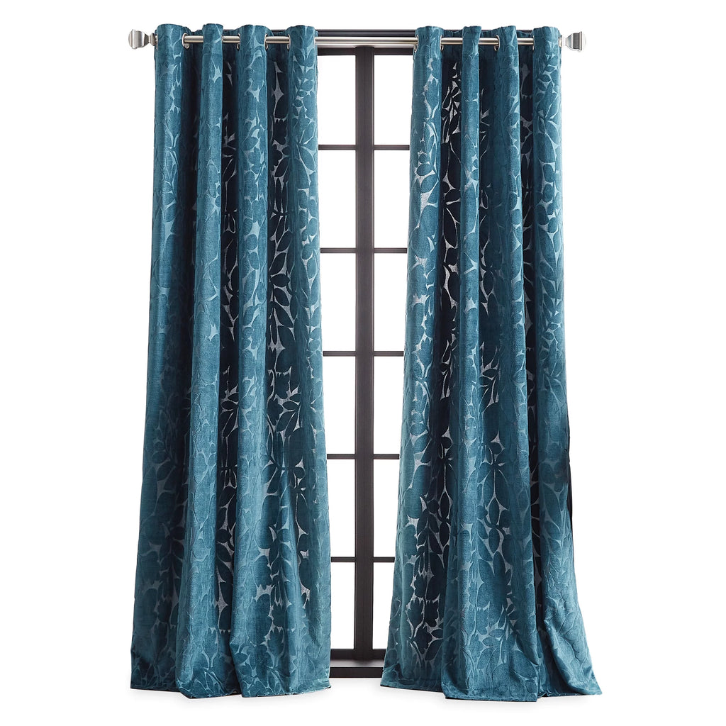 Velvet 2 Piece Light Filtering Curtain Set Z5406