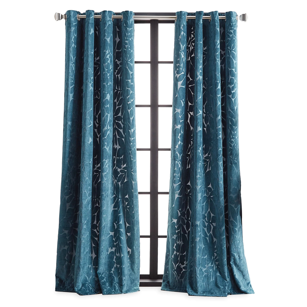 Velvet 2 Piece Light Filtering Curtain Set Z5406