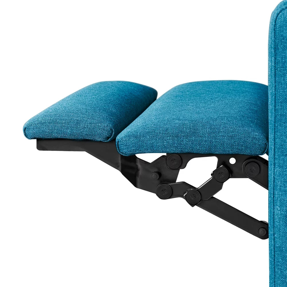 Blue Fabric Recliner Set of 2 T369853