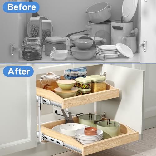 2-Tier Pull Out Cabinet Organizer N4386