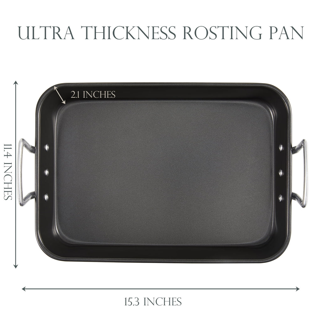 Nonstick Roasting Pan with Rack 15 x 11 inch I465066