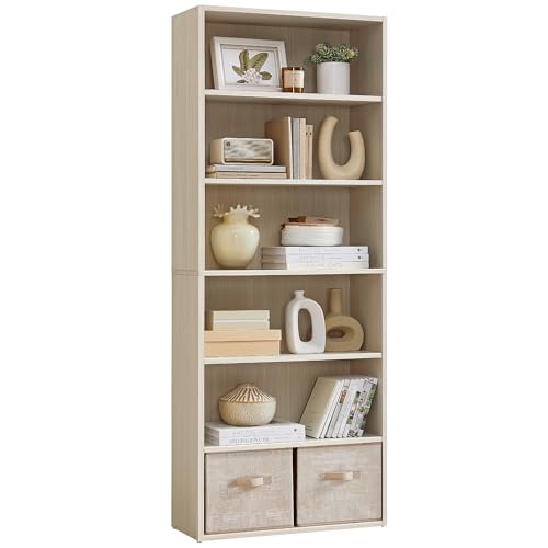5-Tier Rustic Brown Bookshelf O265