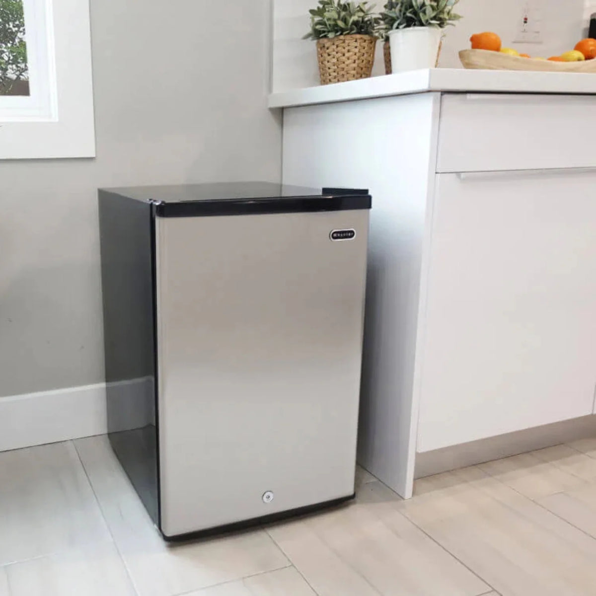 Stainless Steel Upright Freezer with Lock, 2.1 cu ft K151
