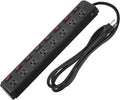 8 Outlets Metal Power Strip Surge Protector J453294