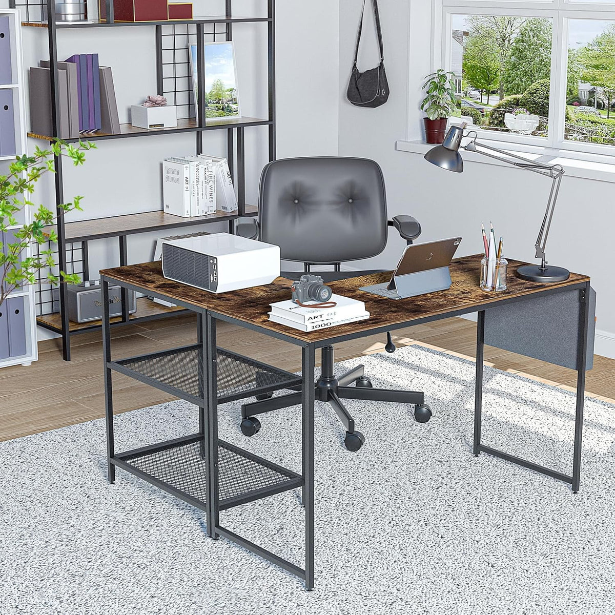 L Shaped Heavy Duty Computer Desk M748811