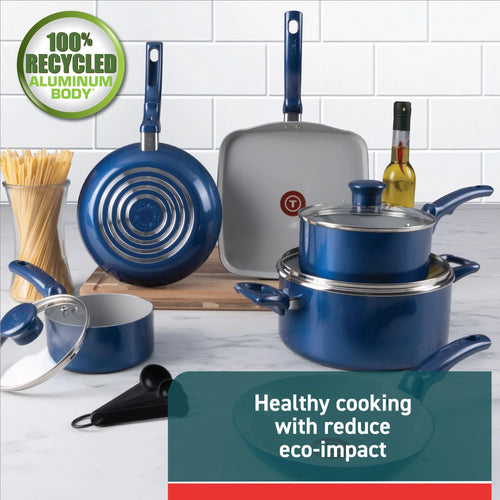 14-Piece Ceramic Non-Stick Cookware Set N9472
