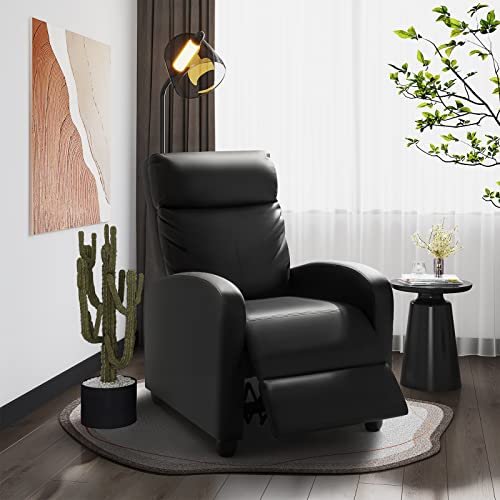 Black PU Leather Recliner Chair B60912