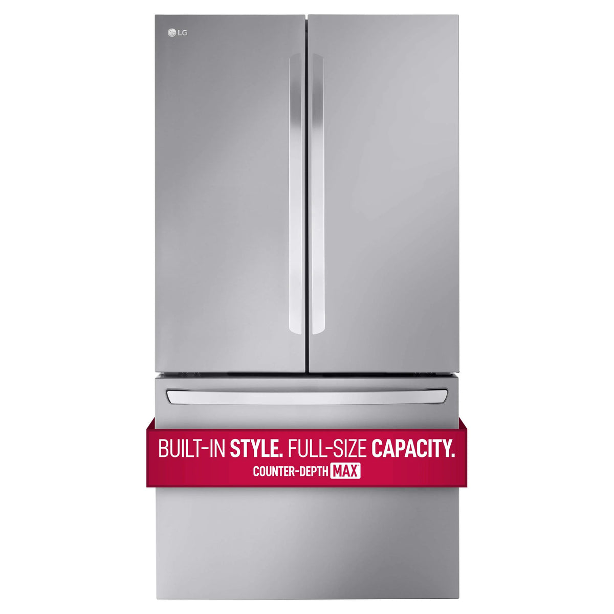 27 cu ft. 3 Door French Door Counter Depth Refrigerator with Internal Water Dispenser F801055
