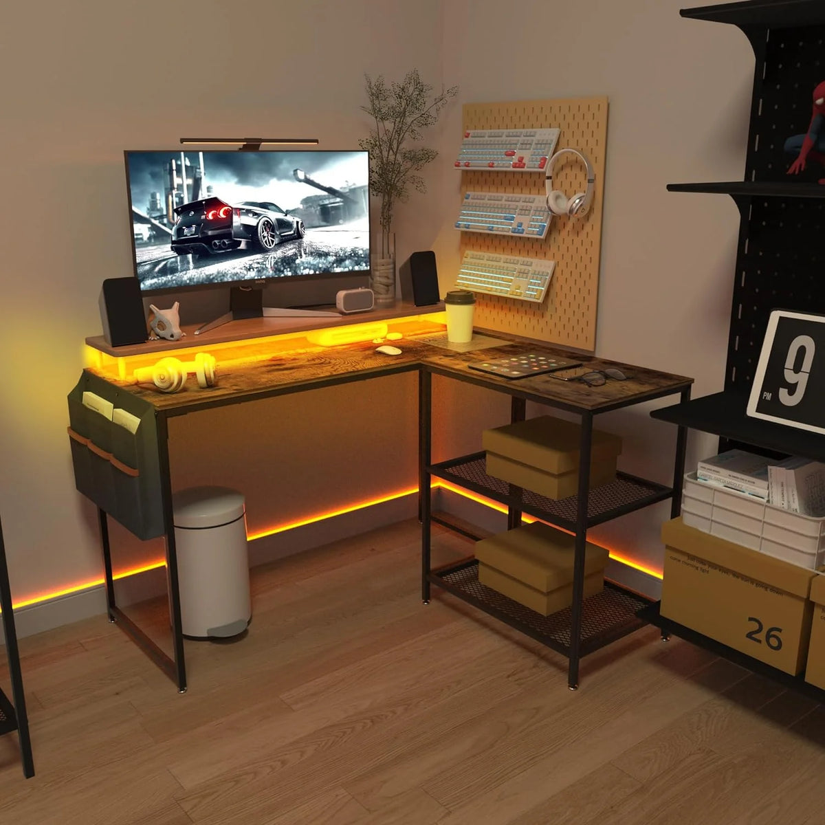 L Shaped Heavy Duty Computer Desk M748811