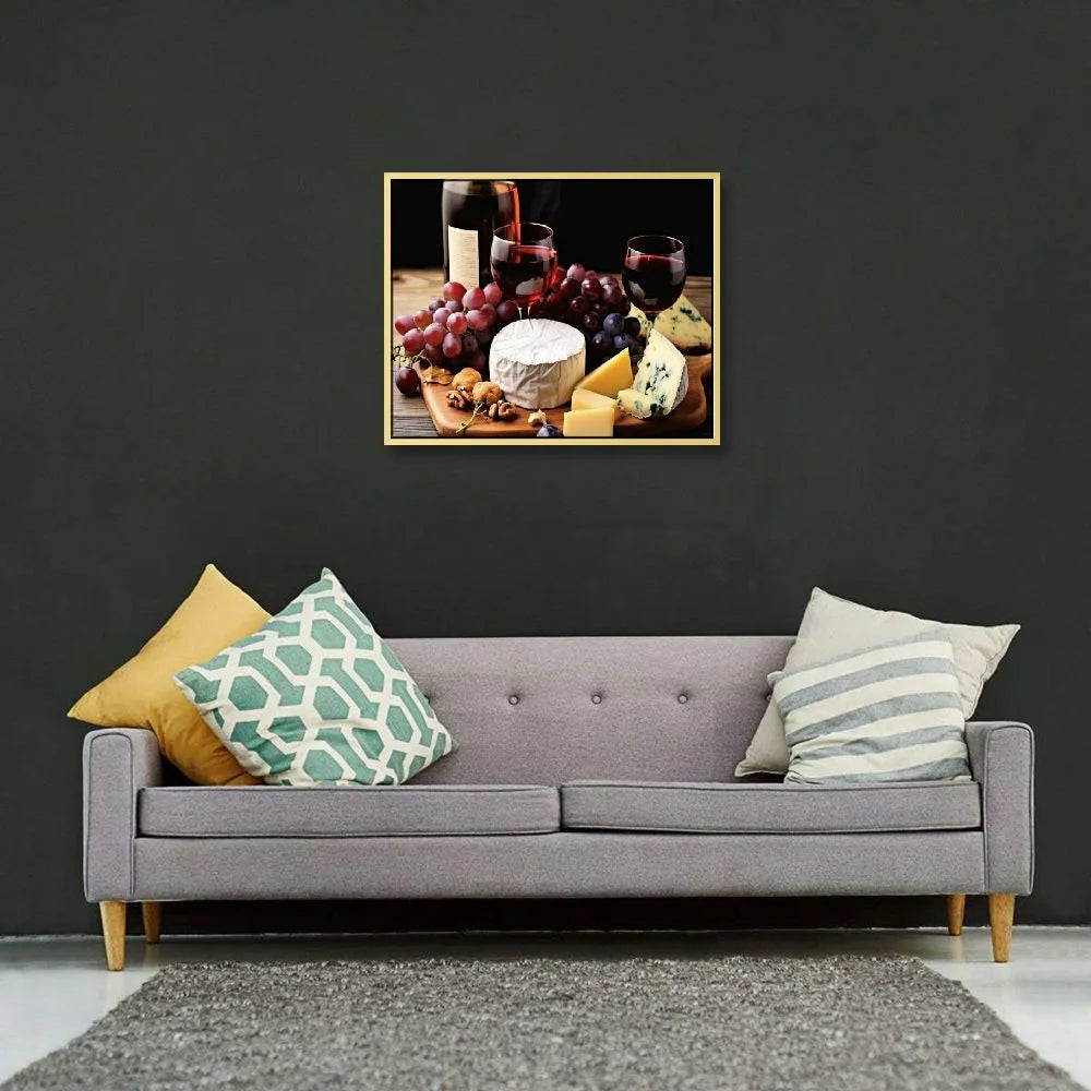 Wine Bottle Canvas Wall Art Decor Q4334