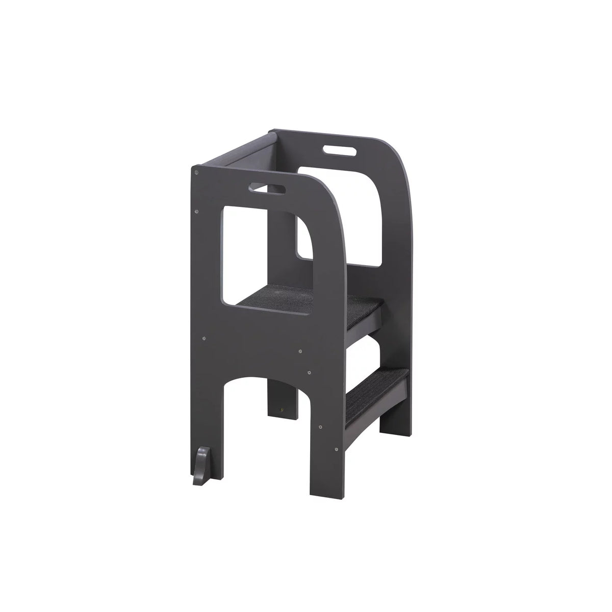 Gray Kids Wooden Step Stool with Non-Slip Mat Z809059