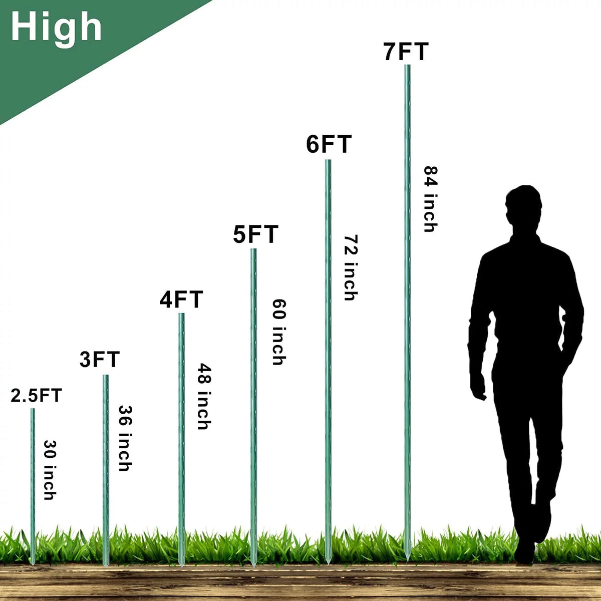4ft Sturdy Plant Support Stakes, Pack of 30 N8876