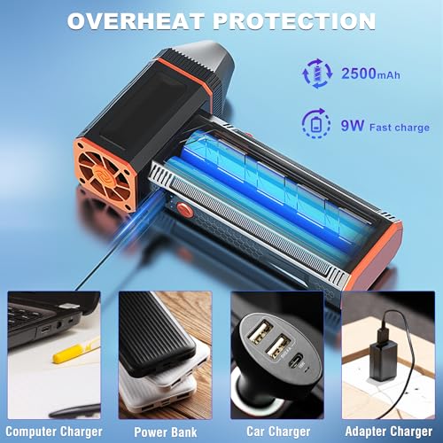 Compressed Air Duster 130000RPM Rechargeable Cordless X959