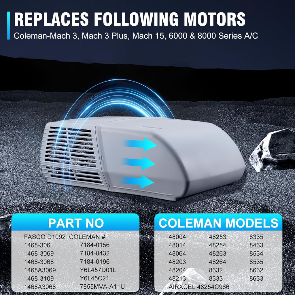 RV AC Fan Motor L10760