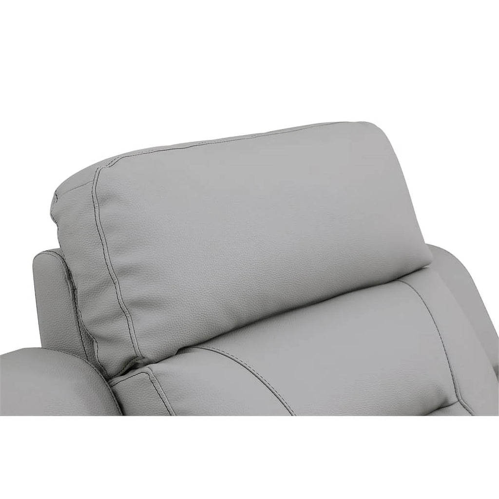 Gray Faux Leather Upholstered Sofa D937801