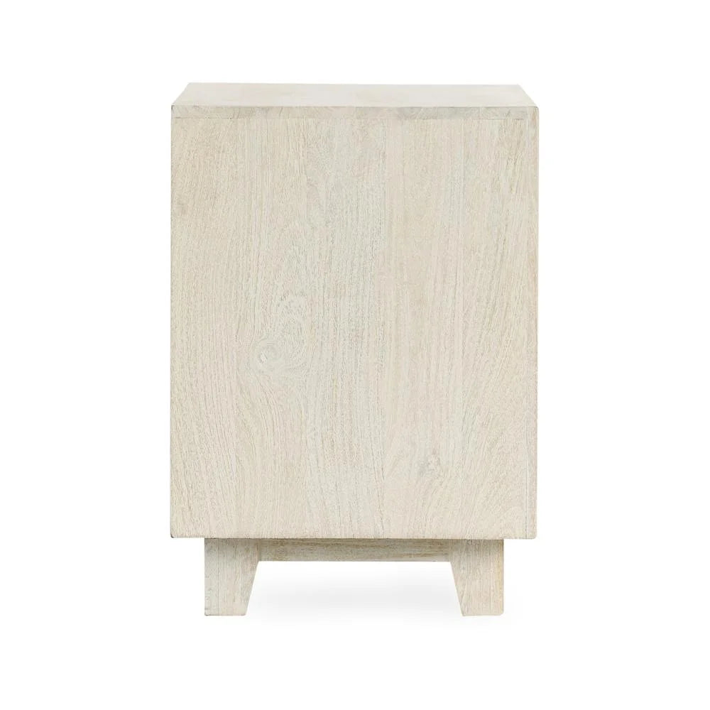 Two-Drawer Mango Wood Nightstand L94601