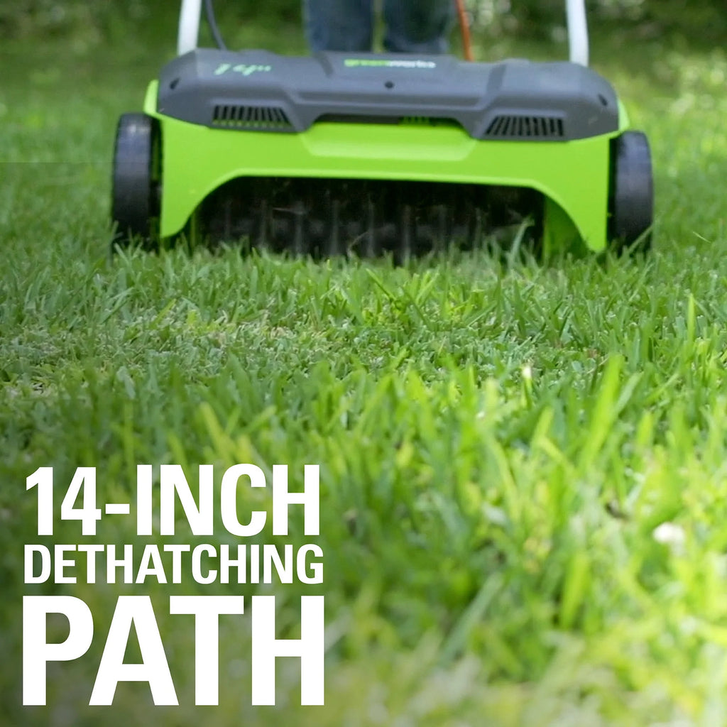 14 in. 10 Amp Corded Electric Dethatcher F817924