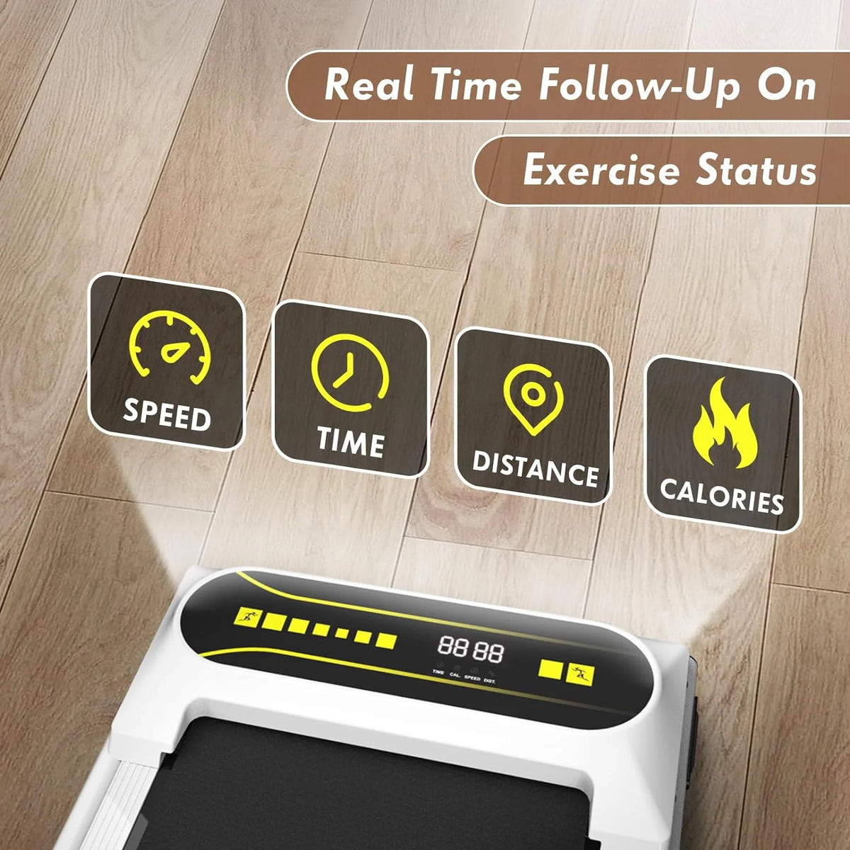 Portable Mini Treadmill with Remote Control Black G603