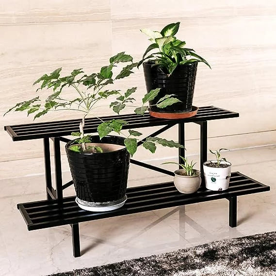 2 Tier Sturdy Metal Plant Stand W371