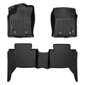 Black All-Weather Floor Mats Front and 2nd Row Set D548300