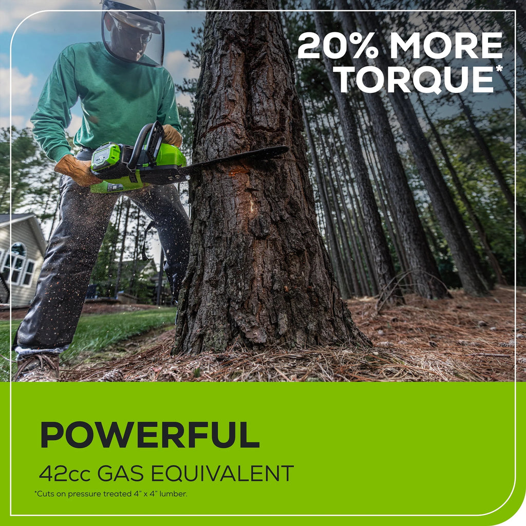 60V Brushless Chainsaw with Battery & Charger Q725173