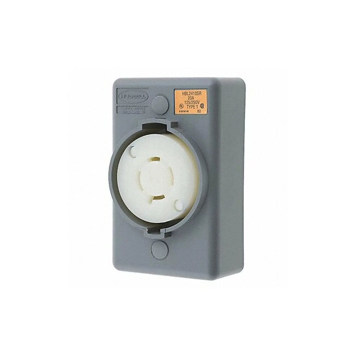 20 A Gray Receptacle H6601