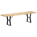 63" Solid Mango Wood Bench J731
