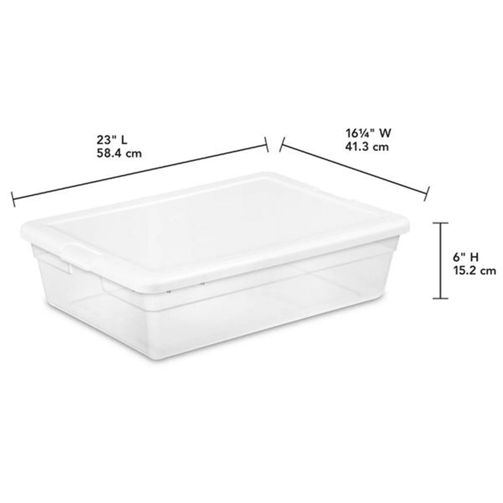 28 Qt Clear Storage Box Container 30 Pack Y1493