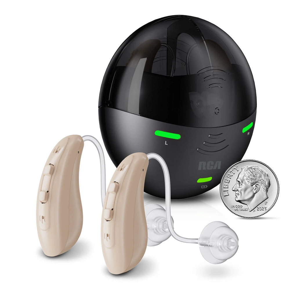 Behind-the-Ear Hearing Aids with Charging Case U596