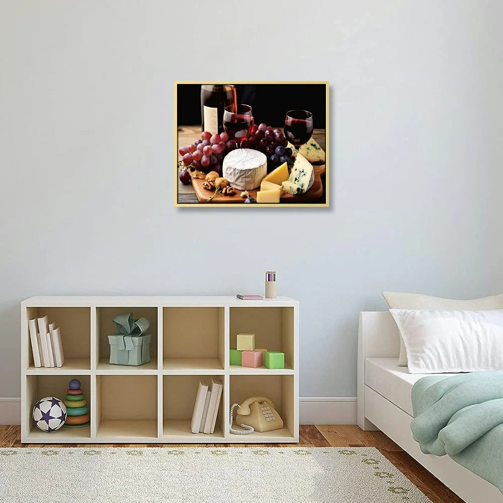 Wine Bottle Canvas Wall Art Decor Q4334