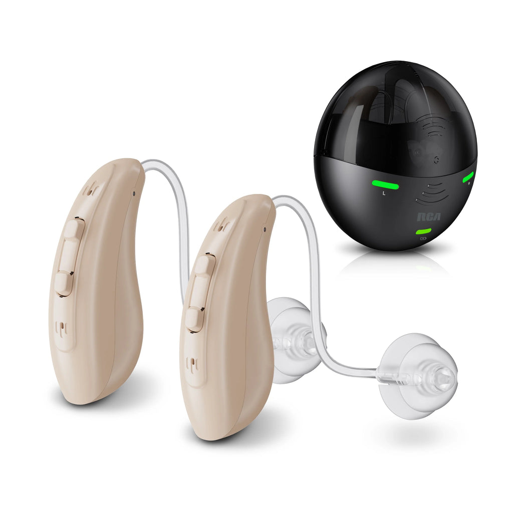 Behind-the-Ear Hearing Aids with Charging Case U596